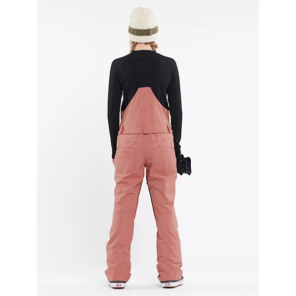 Nohavice na snowboard Volcom Wms Swift Bib Overall earth pink 2024 - 5