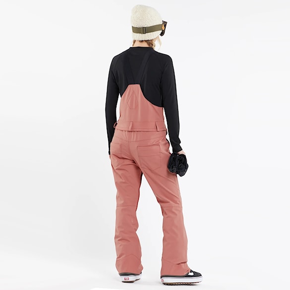 Nohavice na snowboard Volcom Wms Swift Bib Overall earth pink 2024 - 6