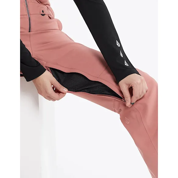 Nohavice na snowboard Volcom Wms Swift Bib Overall earth pink 2024 - 8