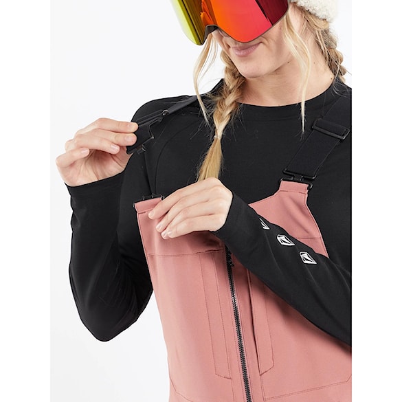 Nohavice na snowboard Volcom Wms Swift Bib Overall earth pink 2024 - 9