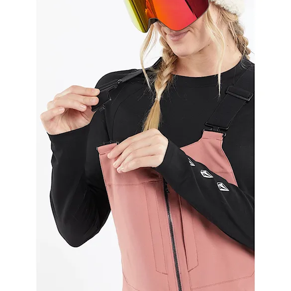 Nohavice na snowboard Volcom Wms Swift Bib Overall earth pink 2024 - 9