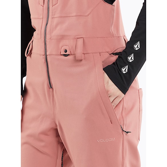 Nohavice na snowboard Volcom Wms Swift Bib Overall earth pink 2024 - 10