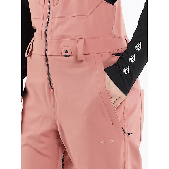 Nohavice na snowboard Volcom Wms Swift Bib Overall earth pink 2024 - 10