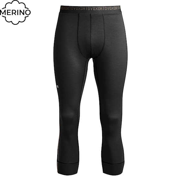 Underpants ¾ ORTOVOX 185 Rock'n'wool Short Pants black raven 2026 - 1