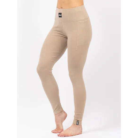 Spodky Eivy Pocket Merino Wool Rib Tights sand 2026 - 3