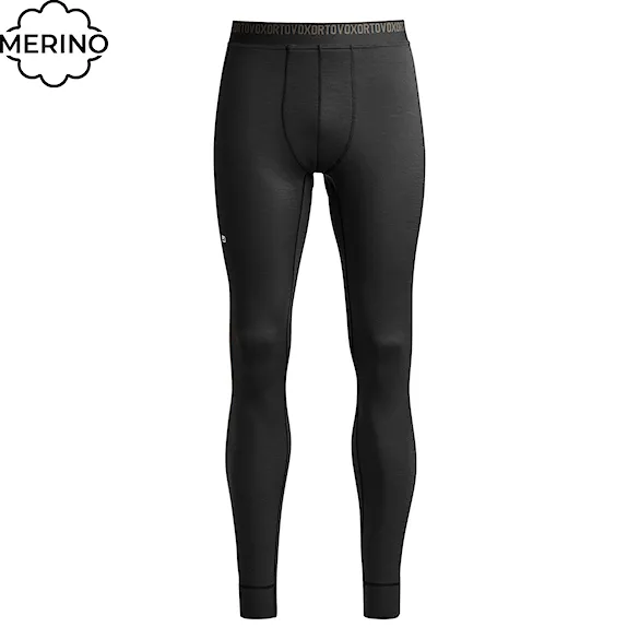 Spodky ORTOVOX 185 Rock'n'wool Long Pants black raven 2026 - 1