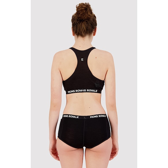 Podprsenka Mons Royale Sierra Sports Bra black 2024 - 2