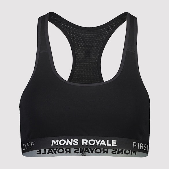 Podprsenka Mons Royale Sierra Sports Bra black 2024 - 3