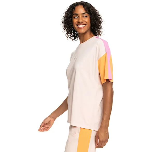 Fitness triko Roxy Essential Energy Cblock peach whip 2023 - 2