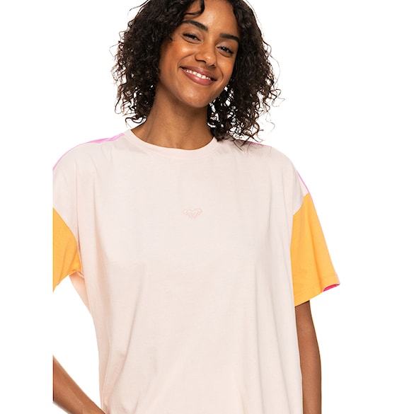 Fitness T-shirt Roxy Essential Energy Cblock peach whip 2023 - 5