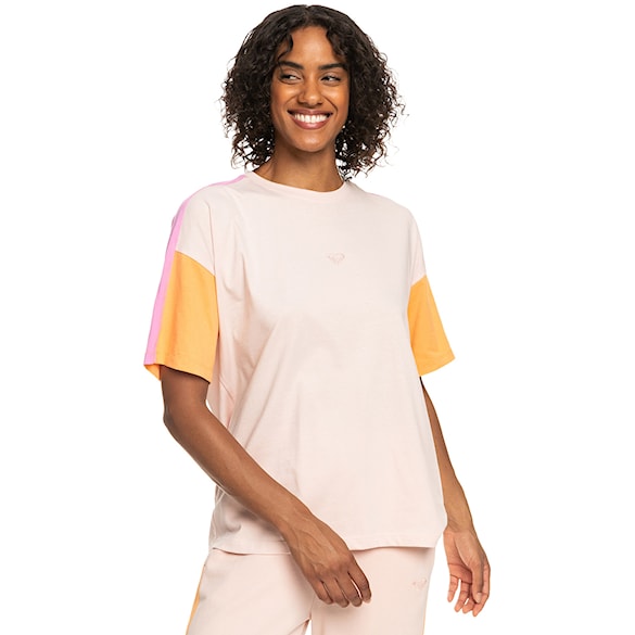 Fitness T-shirt Roxy Essential Energy Cblock peach whip 2023 - 1