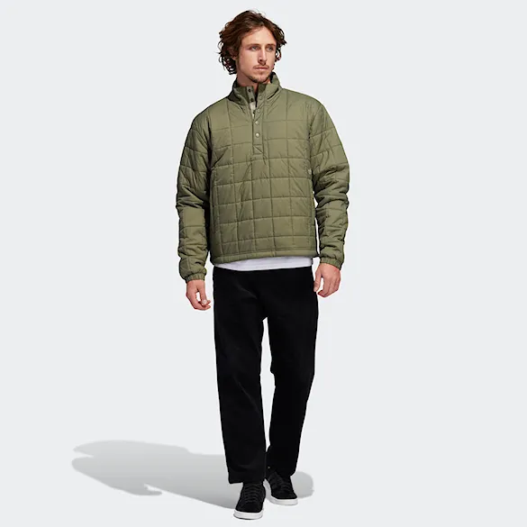 Zimná bunda do mesta Adidas Quilted legacy green/feather grey 2020 - 7