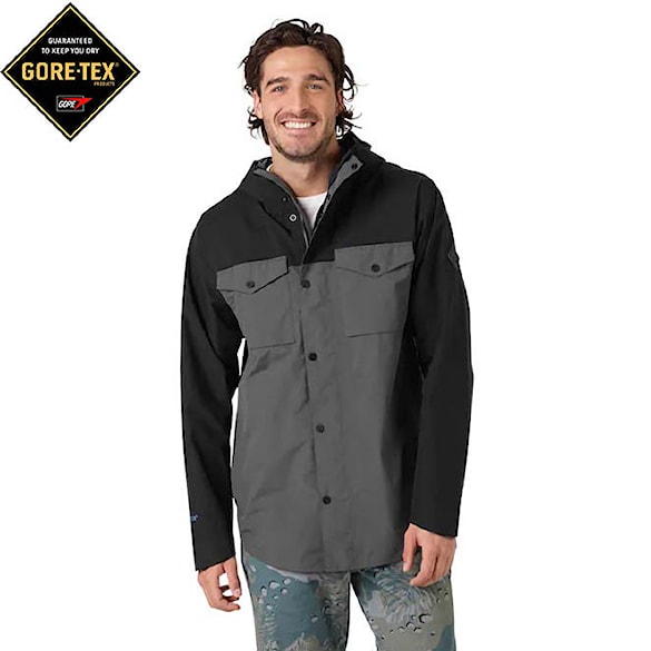 Street bunda Burton Gore-Tex Packrite Shacket true black/pavement 2018 - 1