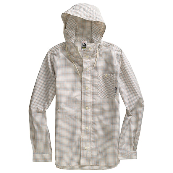 Street bunda Burton Wind Shirt bone ruler plaid - 1