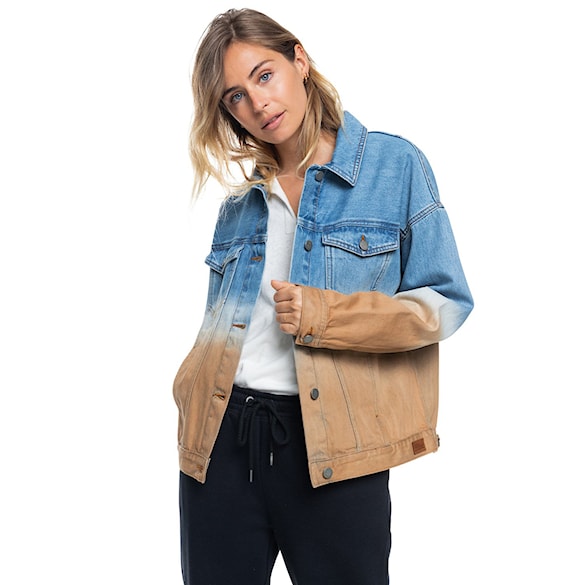Street bunda Roxy Sun Dipped cool blue toast denim degreade 2022 - 1