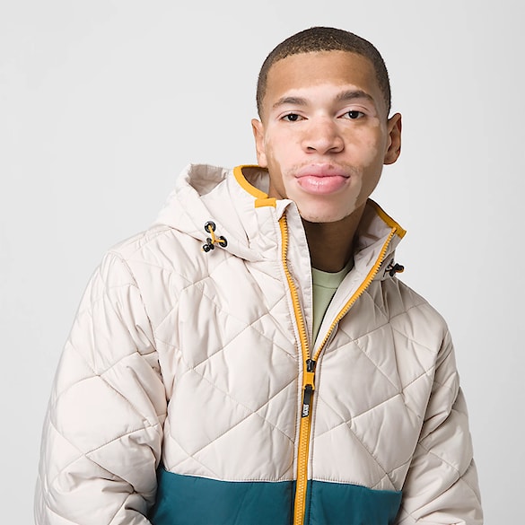 Kurtka zimowa do miasta Vans Mt. Vans MTE-1 Colorblocked mt.vans oatmeal/deep teal 2022 - 2