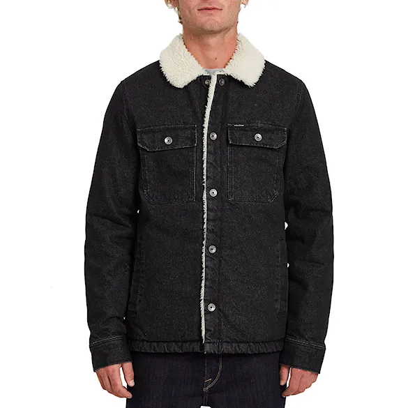 Zimní bunda do města Volcom Keaton black combo 2021 - 1