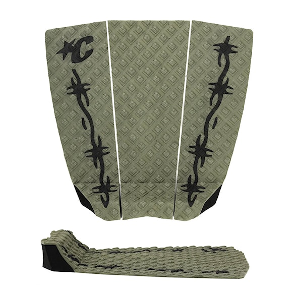 Surfboard Grip Pad Creatures Jack Freestone Lite Ecopure dark army black barbed wire - 1