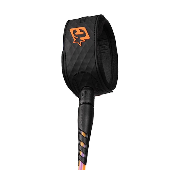 Surf leash Creatures Reliance Medium Duty 6 hi-vis purple twist black - 3