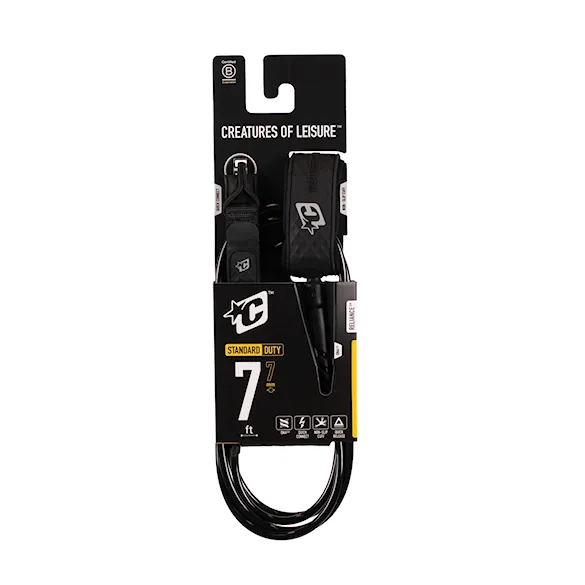 Surf leash Creatures Reliance Standard Duty 7 black silver - 5