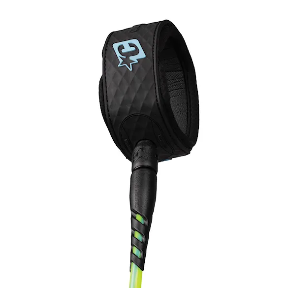 Surf leash Creatures Reliance Standard Duty 7 pine lime twist black - 3