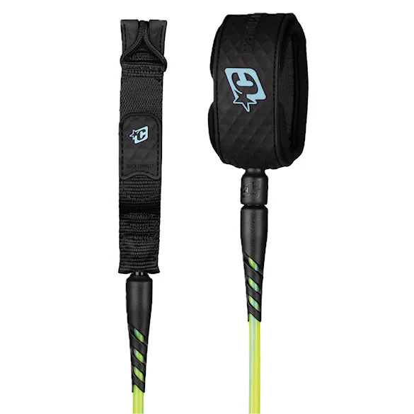 Surf leash Creatures Reliance Standard Duty 7 pine lime twist black - 1