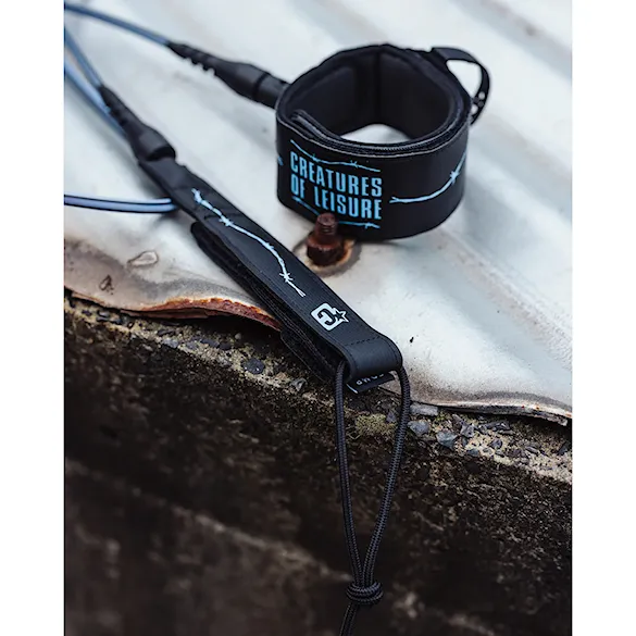 Surfboard Leash Creatures Superlite Pro 6 black purple haze barbed wire - 4