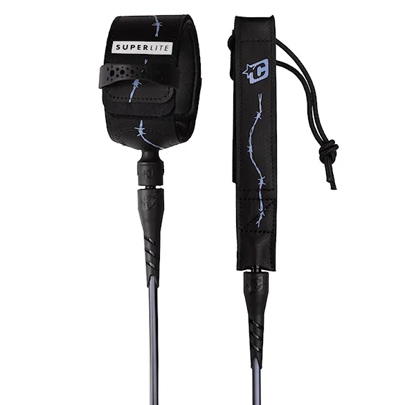 Surfboard Leash Creatures Superlite Pro 6 black purple haze barbed wire - 1