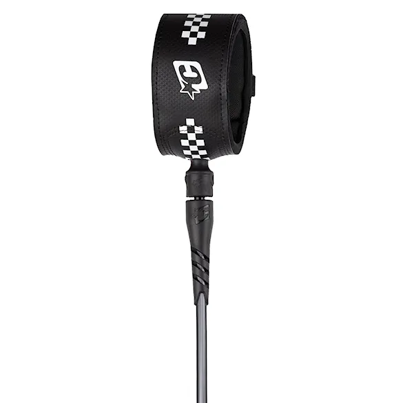 Surf leash Creatures Superlite Pro 6 black white chex - 5