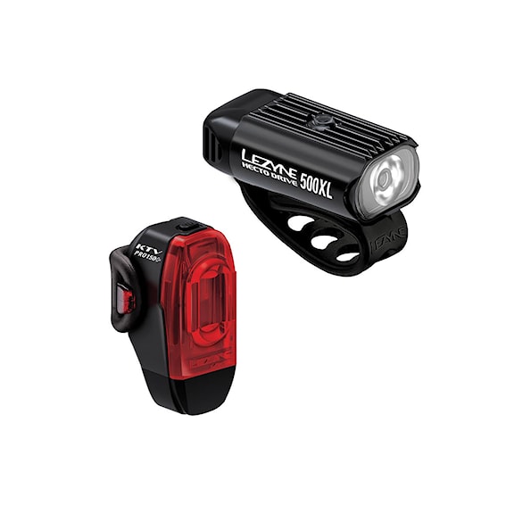 Světlo na kolo Lezyne Hecto Drive 500XL/Ktv Drive+ Pair black / black - 1