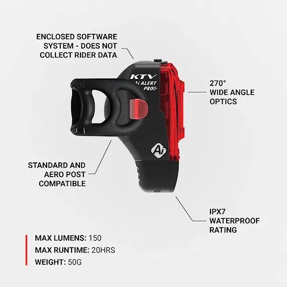 Světlo na kolo Lezyne KTV Pro+ Ai Alert Rear black - 6