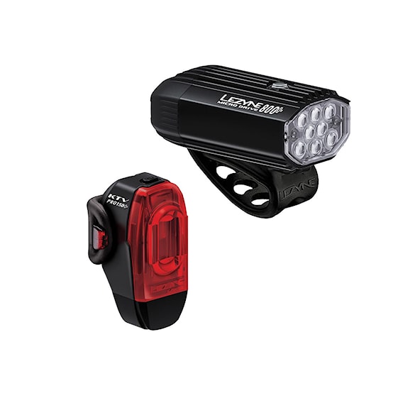 Světlo na kolo Lezyne Micro Drive 800+/KTV Drive Pro+ Pair satin black/black - 1