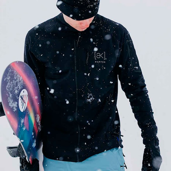 Technická mikina Burton [ak] Baker Stretch Fleece FZ true black 2026 - 2