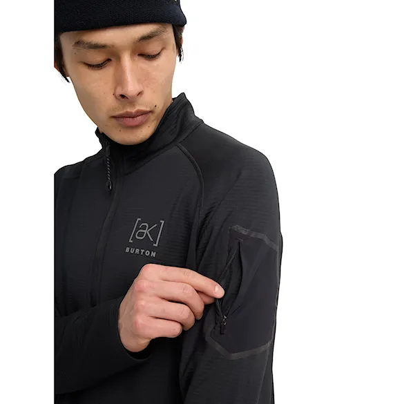 Bluza techniczna Burton [ak] Helium Grid Fleece Hfz true black 2026 - 3