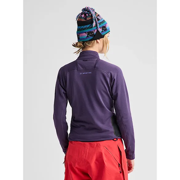 Technická mikina Burton [ak] Wms Helium Grid Fleece Qtz nightshade purple 2027 - 2