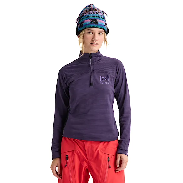 Technická mikina Burton [ak] Wms Helium Grid Fleece Qtz nightshade purple 2027 - 1