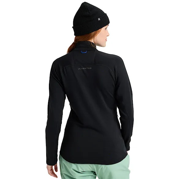 Technická mikina Burton [ak] Wms Helium Grid Fleece Qtz true black 2027 - 2