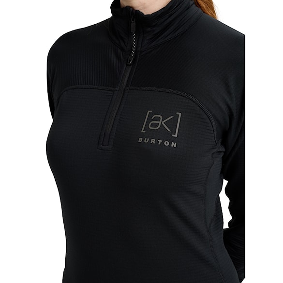 Technická mikina Burton [ak] Wms Helium Grid Fleece Qtz true black 2026 - 3