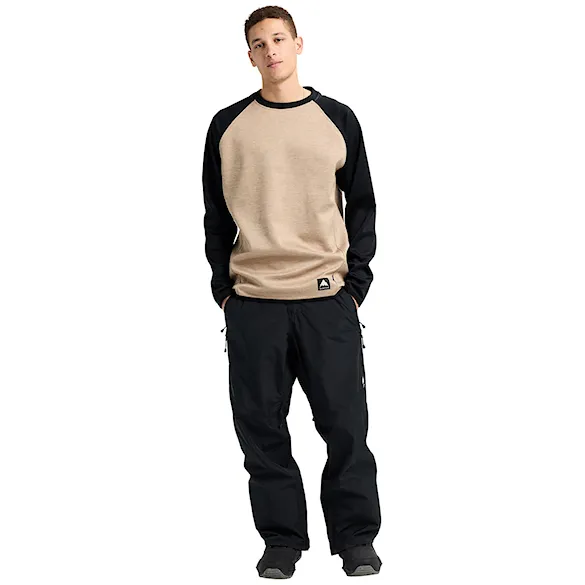 Technická mikina Burton Crown Weatherproof Crew summit taupe heather/true black 2026 - 5