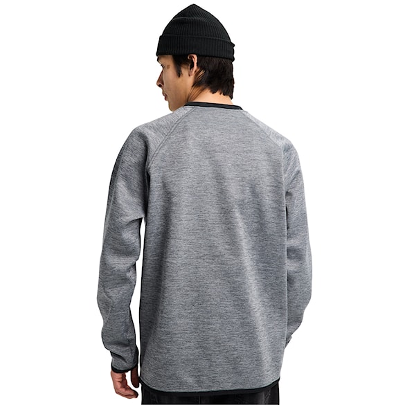 Bluza techniczna Burton Crown Weatherproof Crew true black heather 2026 - 2