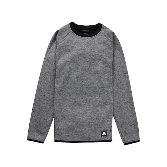 Bluza techniczna Burton Crown Weatherproof Crew true black heather 2026 - 3
