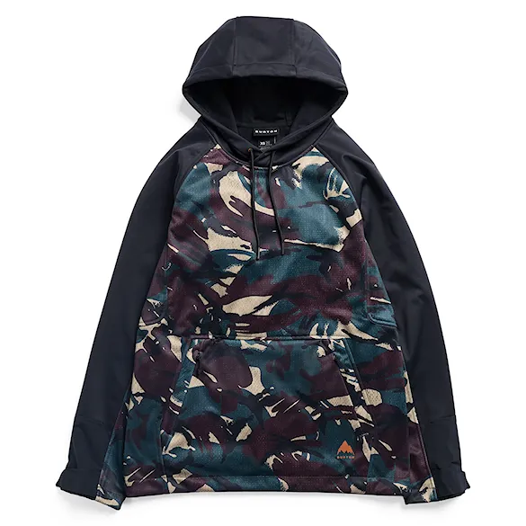 Bluza techniczna Burton Crown Weatherproof Pullover seersucker/true black 2027 - 12