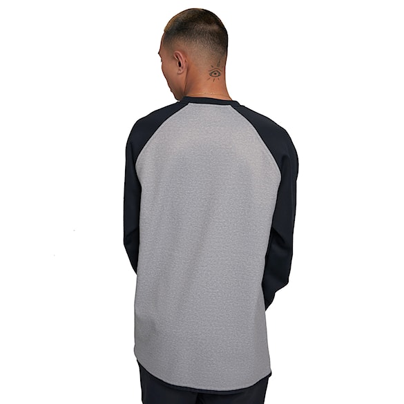 Technical Hoodie Burton Crown WPF Crew grey heather/true black 2025 - 3