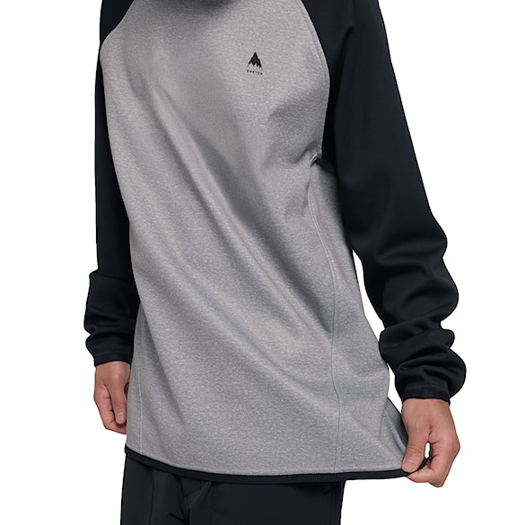 Technical Hoodie Burton Crown WPF Crew grey heather/true black 2025 - 5