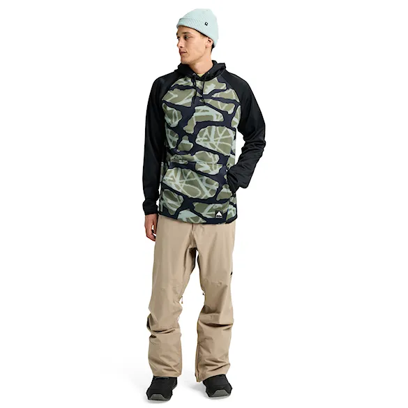 Technická mikina Burton Crown Weatherproof PO graffiti camo/true black 2026 - 4