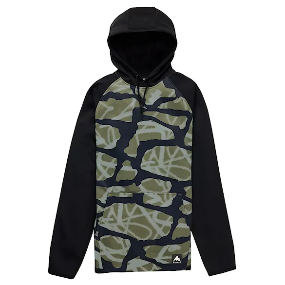 Technická mikina Burton Crown Weatherproof PO graffiti camo/true black 2026 - 5