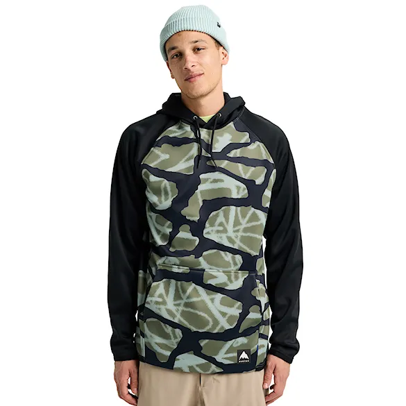 Technická mikina Burton Crown Weatherproof PO graffiti camo/true black 2026 - 1