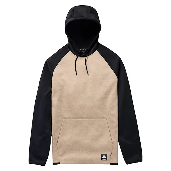 Technická mikina Burton Crown Weatherproof PO summit taupe heather/true black 2026 - 5