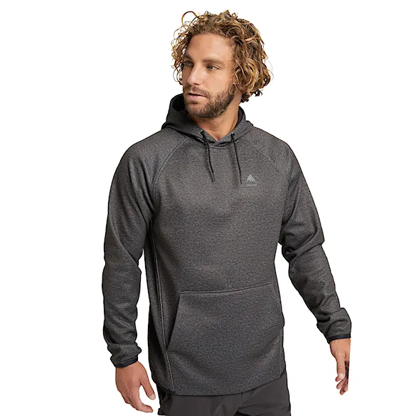 Technická mikina Burton Crown Weatherproof Pullover true black heather 2025 - 2