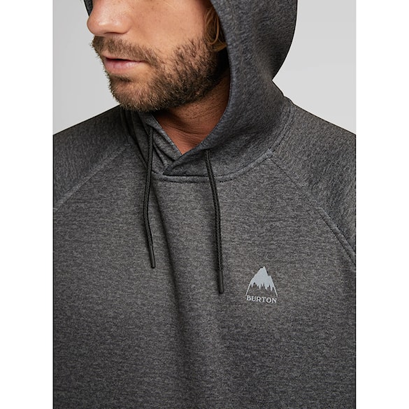 Technická mikina Burton Crown Weatherproof Pullover true black heather 2025 - 4